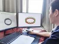 Process Simulation — heavy steel casting production step 1