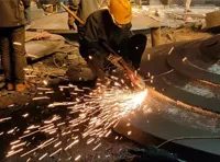 Finishing & Polishing — heavy steel casting production step 9