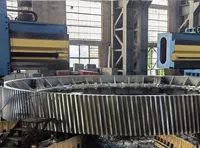 Machining — heavy steel casting production step 10