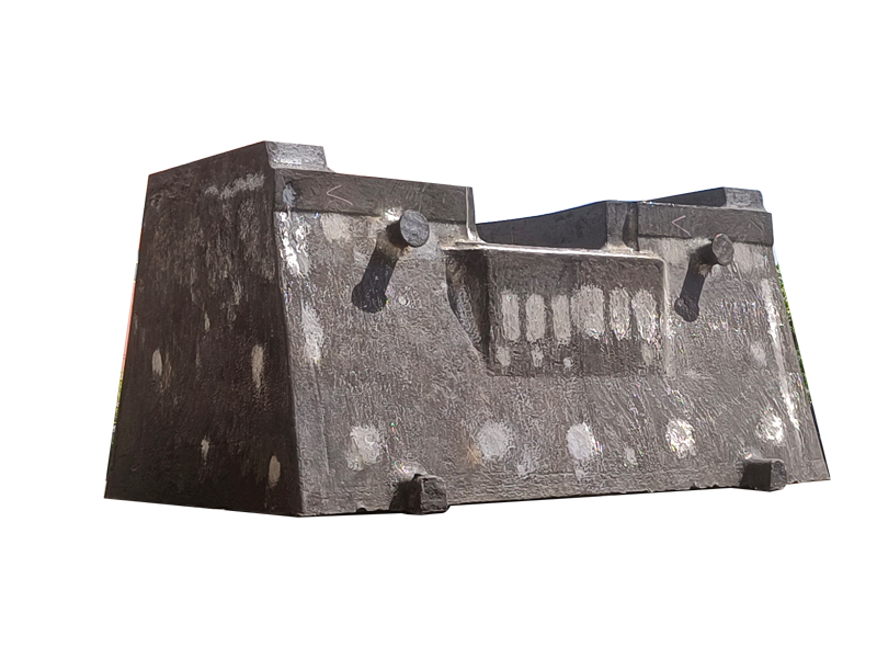Forging hammer anvil block heavy steel casting