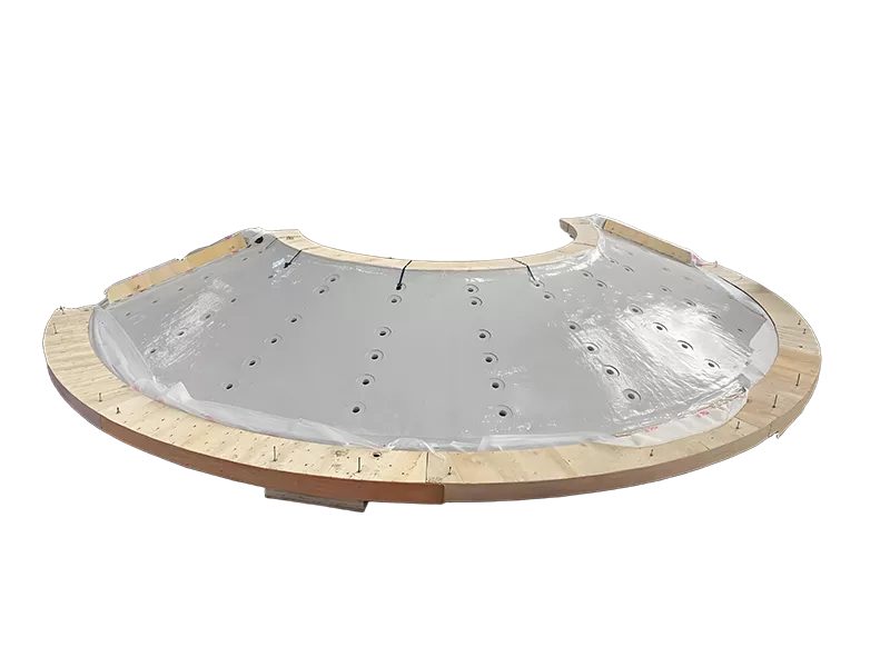 Half end cap split mill head steel casting